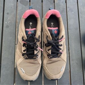 Columbia Beige and Pink Athletic Shoes